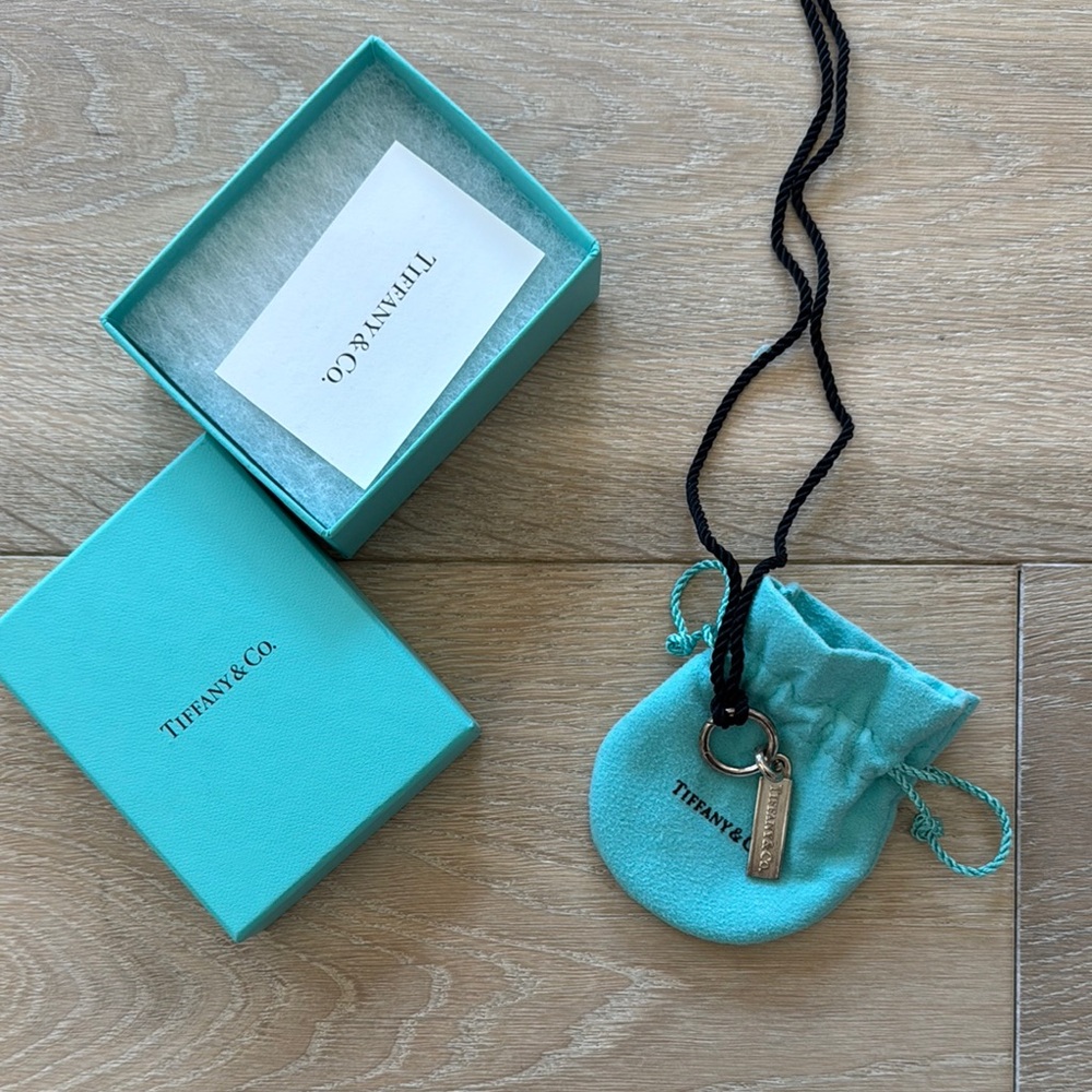 Tiffany & Co. Silver Tag Charm Necklace